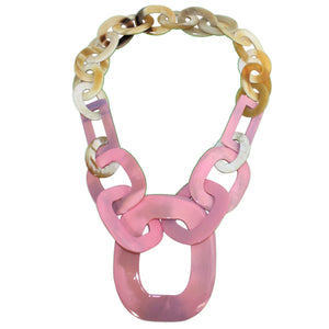 Buffalo Horn Necklace in Dye Lacquer Color - Many Colors Available - DIDAJ