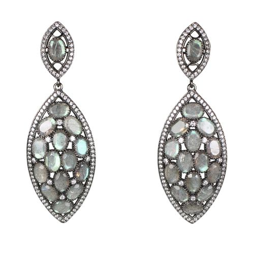 Faceted Labradorite Earrings - DIDAJ