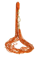 Load image into Gallery viewer, Long Multi-Strand Faceted Coral Necklace with Citrine and Pearl Accents - DIDAJ