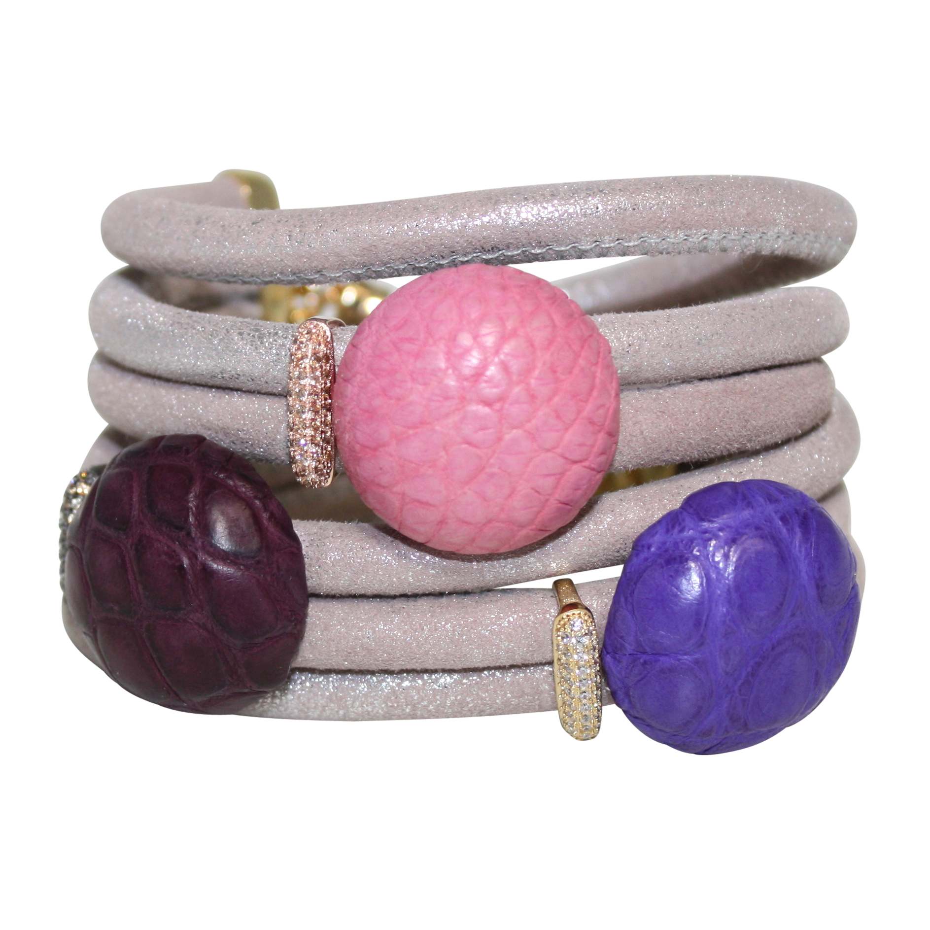 Jewelry- Italian Leather Bracelet-Endless Wrap Bracelet-Double